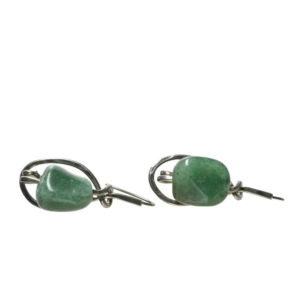 MARNI ストーン ピアス FREE グリーン マルニ 【中古】