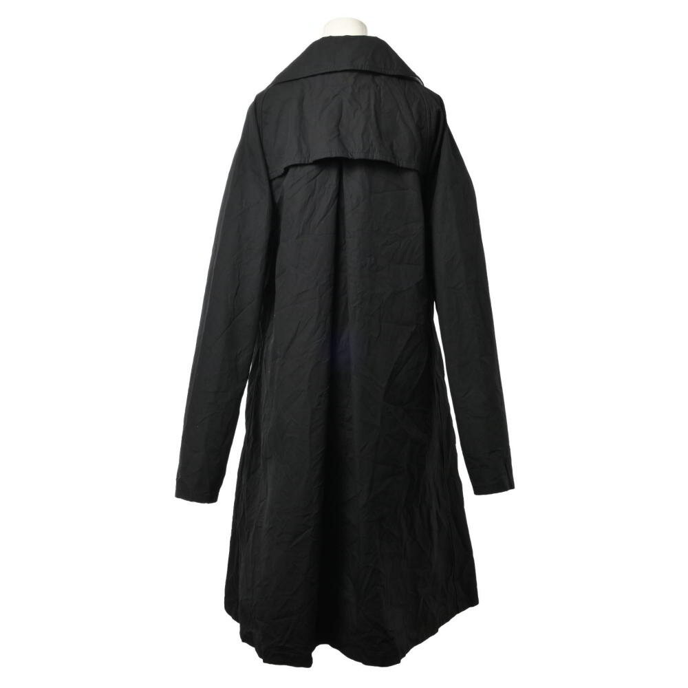 Y's YY-C08-008 シワ加工 コットン チェスター コート 2 ブラック ワイズ 【中古】