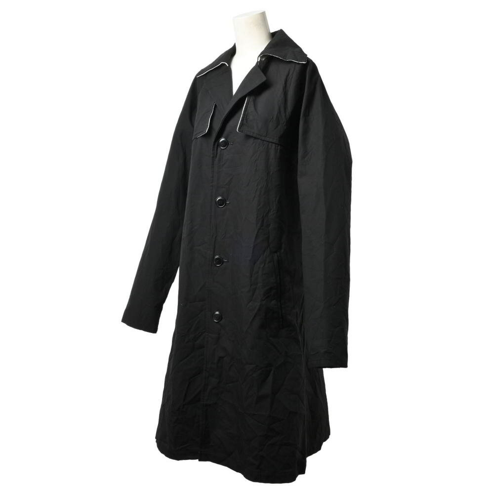 Y's YY-C08-008 シワ加工 コットン チェスター コート 2 ブラック ワイズ 【中古】