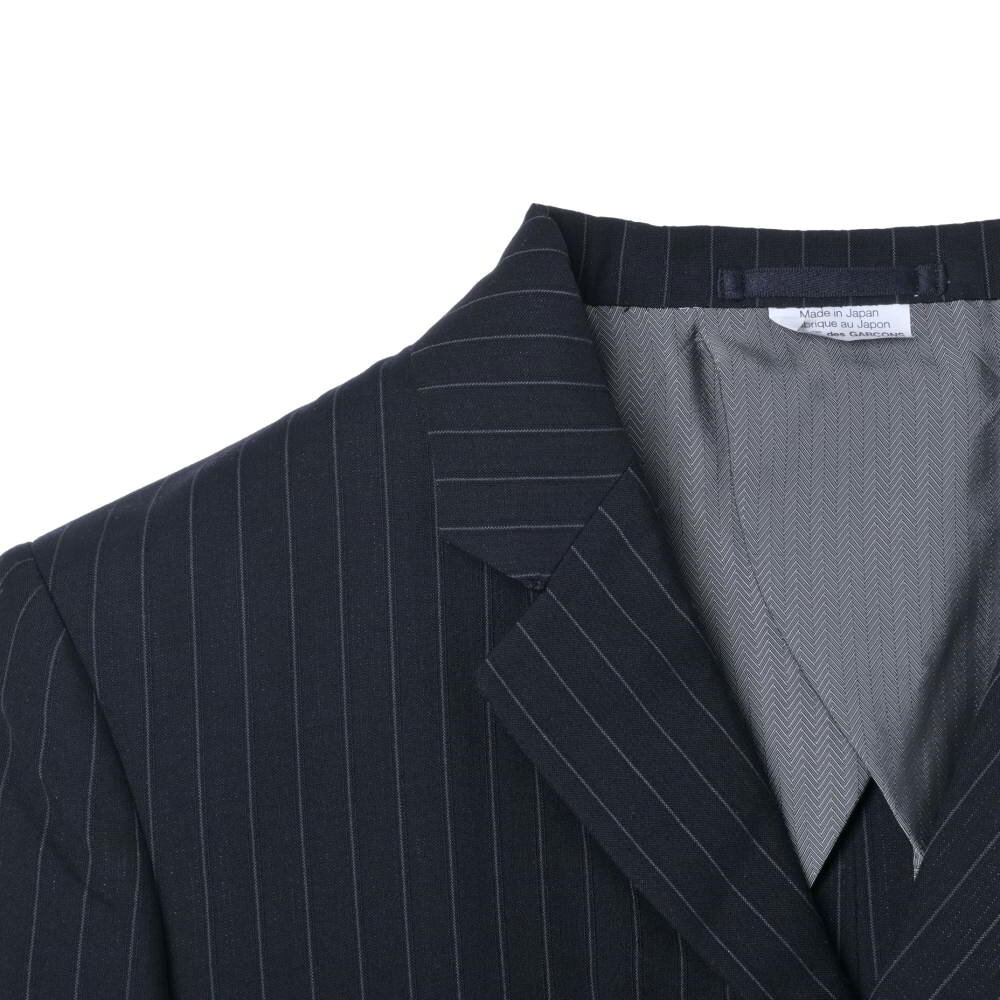 COMME des GARCONS HOMME PLUS AD2008 ウール混 3B テーラード ジャケット SS ネイビー コムデギャルソン オム プリュス 【中古】