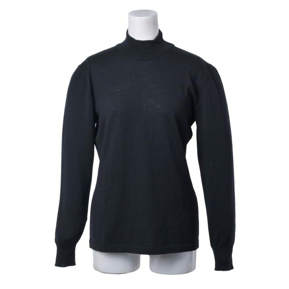 Max Mara ウール ボトルネック ニット S ブラック マックスマーラ 【中古】