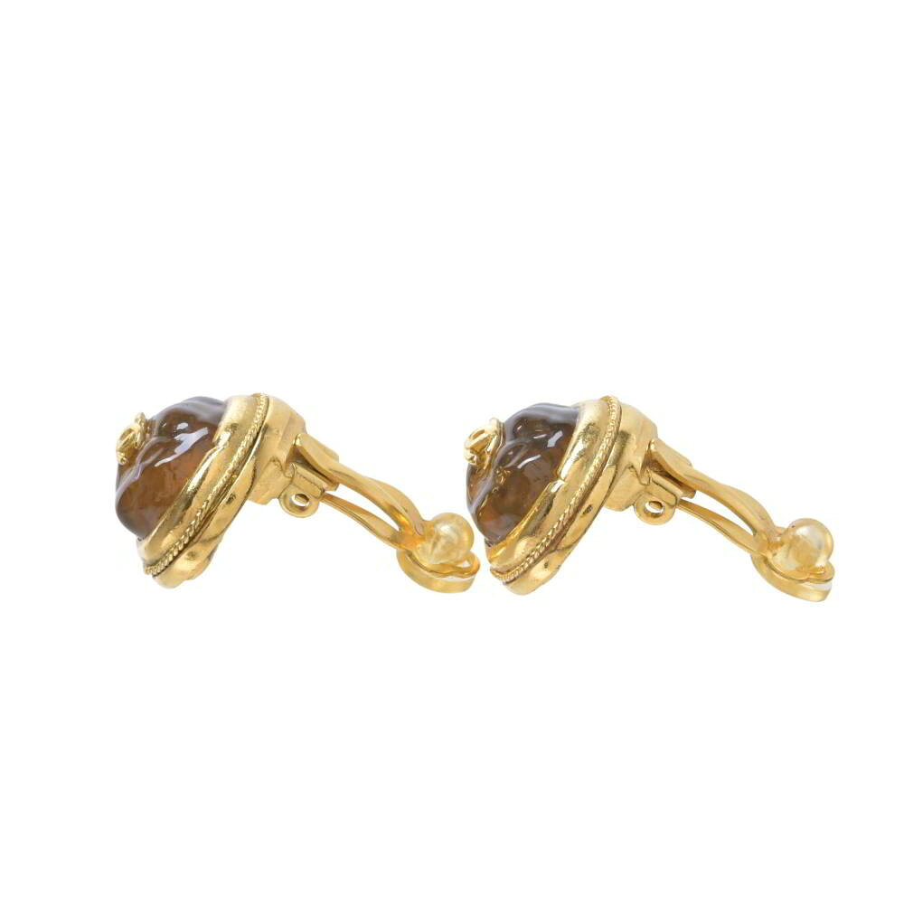 CHANEL 99A ヴィンテージ グリポア ココマーク イヤリング FREE ゴールド シャネル 【中古】
