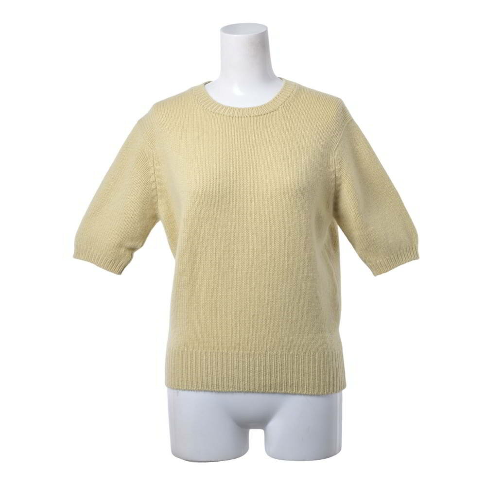 CHANEL ヴィンテージ カシミヤ 半袖 ニット CHANEL】シャネル『2001年夏 カシミヤ 半袖ニット size42