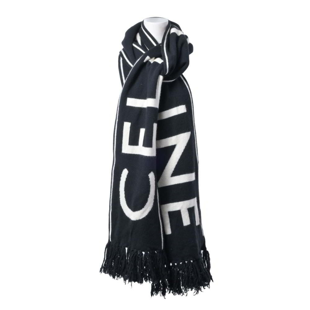 美品　CELINE セリーヌ　ストール　カシミヤ　シルク　ロゴ　トリオンフ CELINE (セリーヌ) カシミヤ100％ トリオンフ スカーフ CELL2AZ0A384D