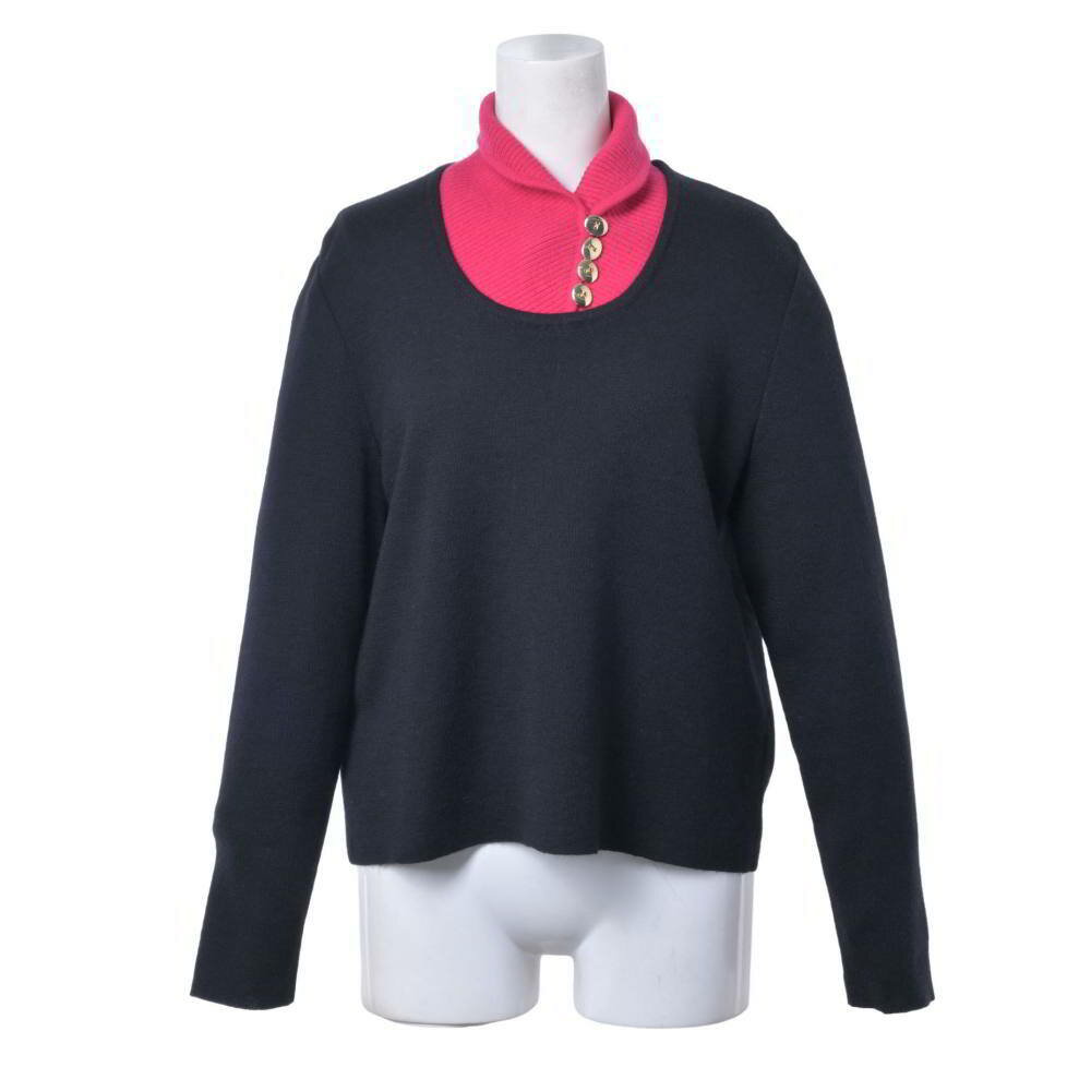 Miss Dior ヴィンテージ ブロックカラー ウール ニット M ブラック ミスディオール 【中古】