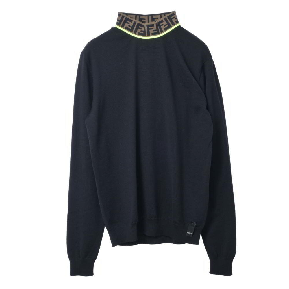 Other - FENDI FZZ411 ズッカネック ウール プルオーバー ニット 44 ブラック フェンディ 【中古】