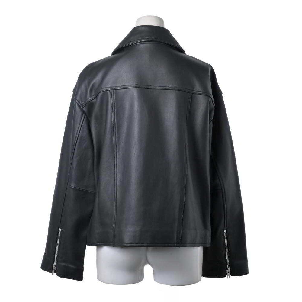 Mila Owen シープスキン ライダース ジャケット 0 ブラック ミラオーウェン 【中古】 cyclehearts-10026661 CYCLE HEARTS楽天市場店 サンプル画像2