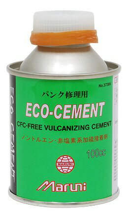 抽選ポイント100%バック大チャンス☆11/25限定 要エントリー Maruni マルニ エコ・セメント N-109 100cc 加硫接着剤 ハケ付 パンク修理