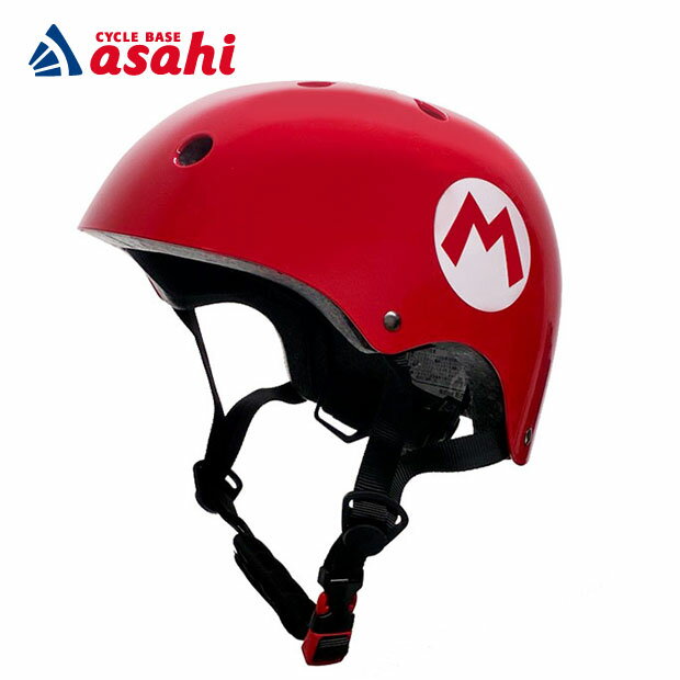 Rakuten - 6/15最大1200円OFFクーポンあり【送料無料】あさひ マリオカートキッズヘルメットS-R 頭周：49-53cm（幼稚園 年中〜小学生 低学年くらい）