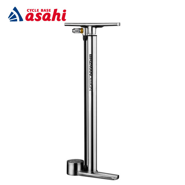 11月30日〜12月1日最大1200円OFFクーポンあり【〜12/25まで●ポイント最大3倍(エントリー要)】【送料無料】バーズマン Tiny Tanker with Helix（タイニータンカーウィズヘリックス）英/米/仏式バルブ対応 フロアポンプ(4)