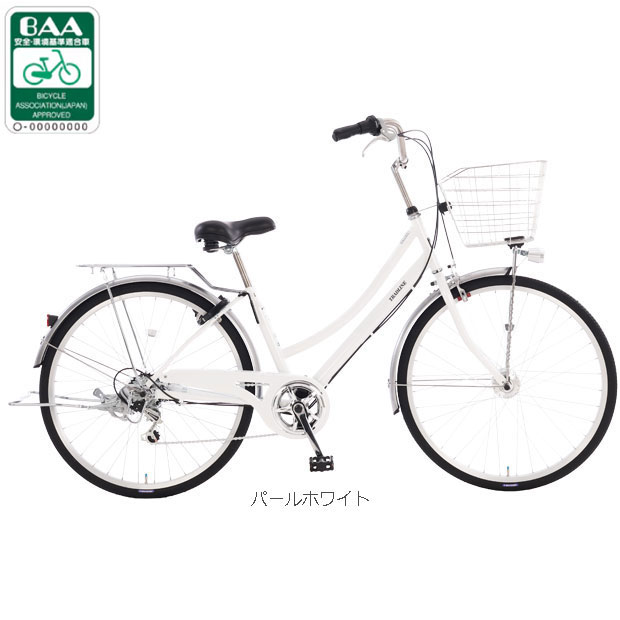 楽天市場】シティサイクル 27インチ（カラーホワイト）（自転車