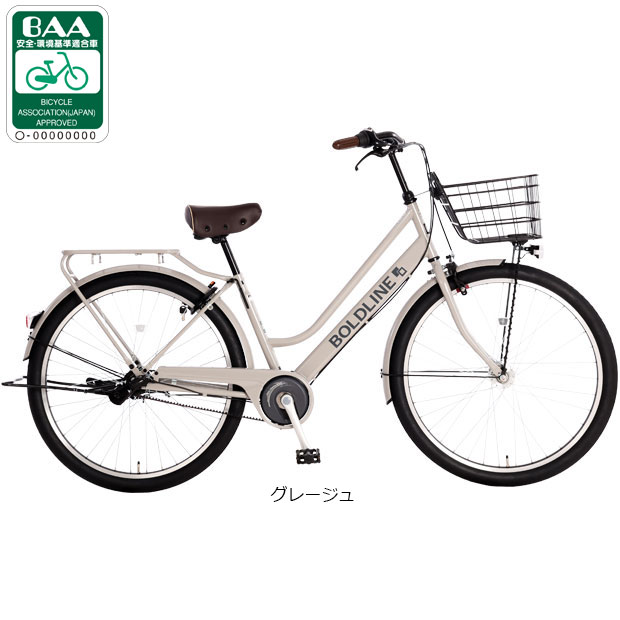 楽天市場】asahi cycle（カラーグレー）（シティサイクル｜自転車