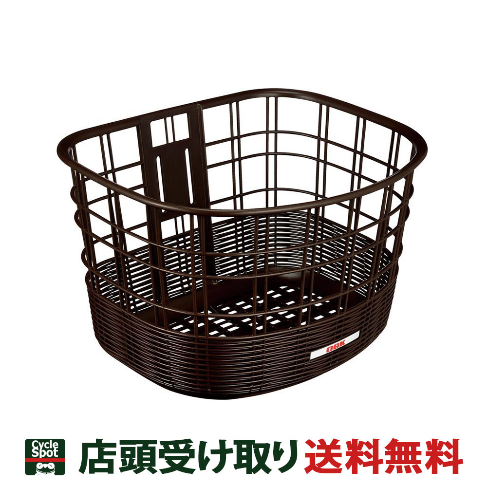 Rakuten - OGK 自転車 前カゴ オージーケー 籐風まえ用ファッションバスケット FB-037K こげ茶