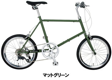 自転車 小径車 自転車 完成品 完成車 組立 ミニベロ 20インチ クロモリ シマノ製 8段変速 SPEAR (スペア) SPMI-208CM ディレーラー Claris（クラリス）男性 女性 適用身長150cm以上