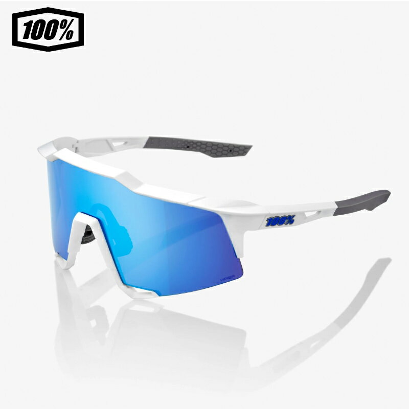 樂天商城 - 100% ワンハンドレッド SPEEDCRAFT スピードクラフト Matte White HiPER Blue Multilayer Mirror Lens サングラス