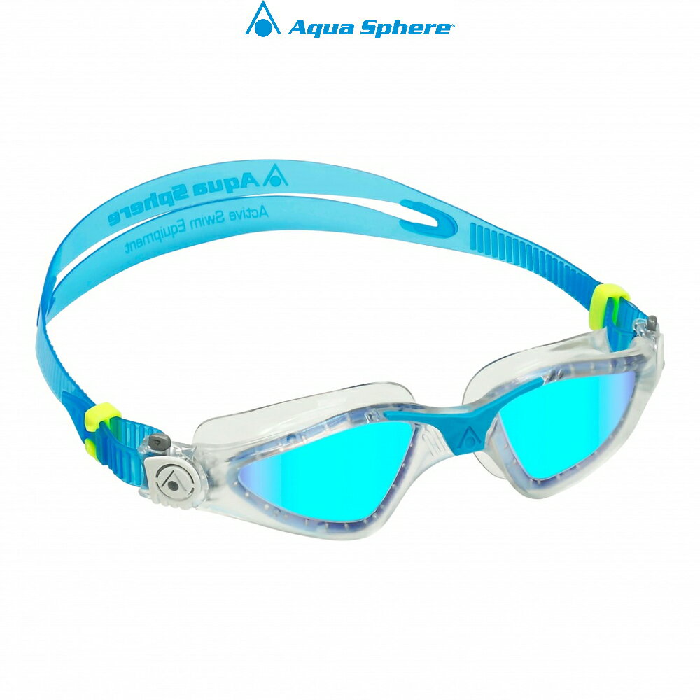 アクアスフィア aquasphere スイムゴーグル KAYENNE Regular Blue Titanium Mirror Lens - Clear Turquoise ユニセックス 191630