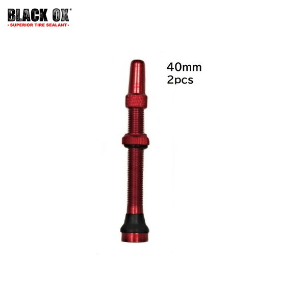 Black OX ブラックオックス TL Valve 40mm Red チューブレスバルブ