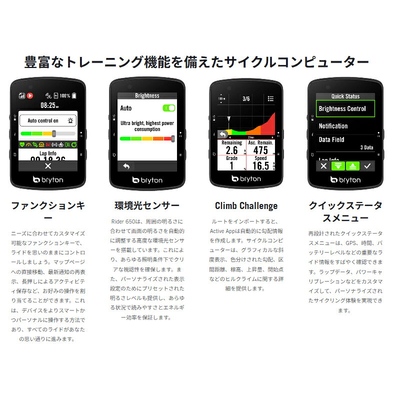 Bryton ブライトン Rider650E
