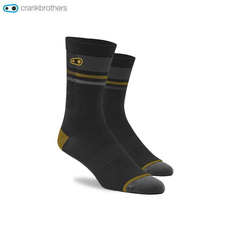 CRANK BROTHERS ICON MTB SOCKS GOLD/GREY \bNX