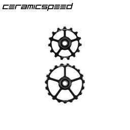 CeramicSpeed セラミックスピード O/Sスペアプーリーキット 1P 15/19T ブラック【COATED】　【プーリー単体×2個】 コーテッドセラミックベアリング