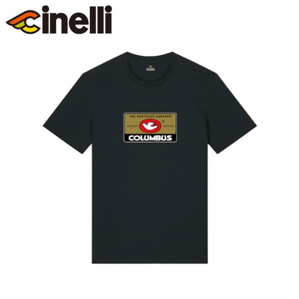 Wear - Cinelli チネリ T-SHIRT COLUMBUS TAG REG BLACK Tシャツ