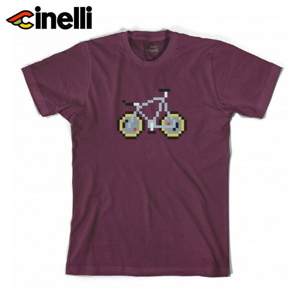 Cinelli/`l PIXEL BIKE eLASERf BORDEAUX TSHIRT@sNZoCN@[U[@[x TVc