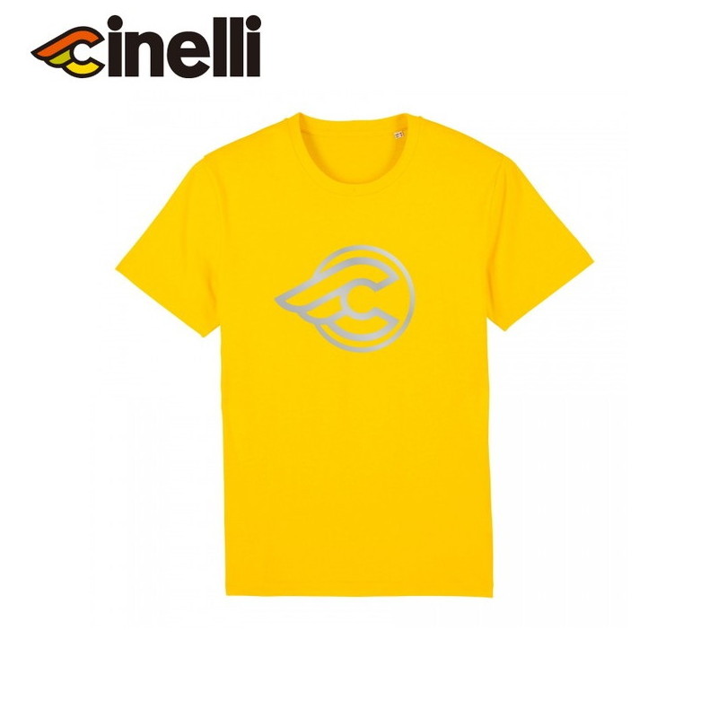 Cinelli/チネリ WINGED REFLECTIVE T-SHIRT GOLD YELLOW