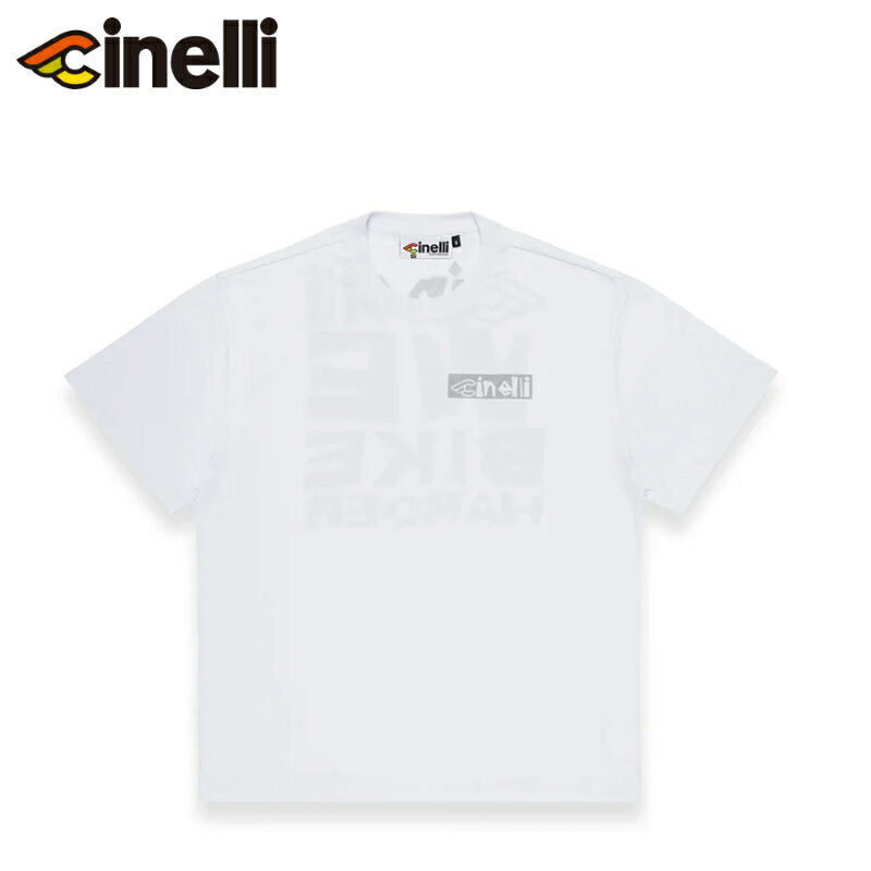 CINELLI チネリ WE-BIKE-HARDER 2023 WHITE Tシャツ