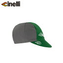 Cinelli チネリ CAP LOGOTYPE GREEN & GRAY キャップ