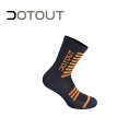 DOTOUT/ドットアウト ストライプ ソックス(SS) 71F ブルー-フルオ オレンジ L-XL ソックス