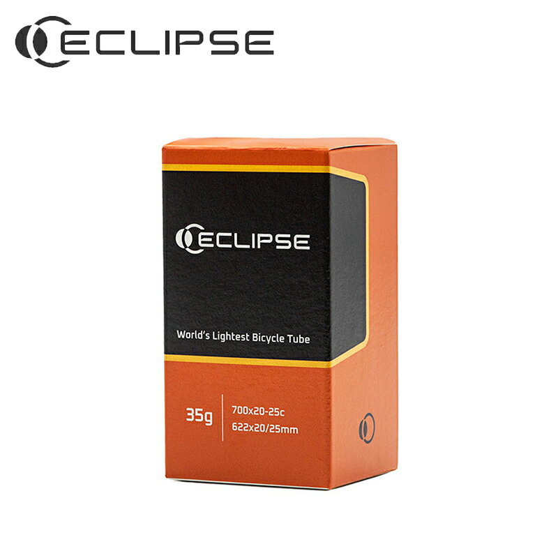 Eclipse エクリプス ECLIPSE ロードチューブ - 700 X 20-25MM 40mm Alloy Black TPUチューブ