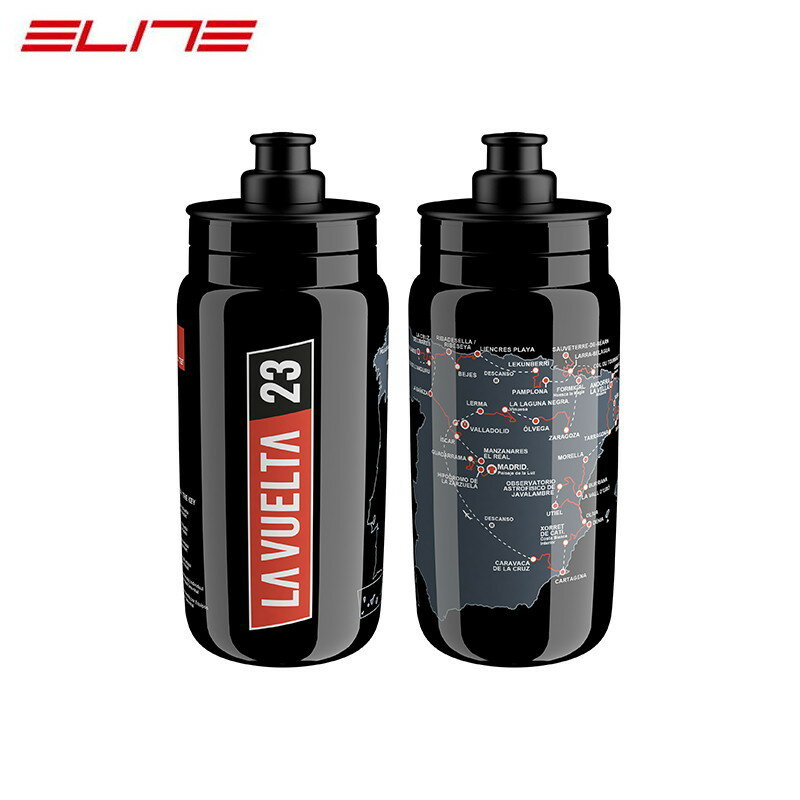 Elite エリート FLY ブエルタ 2023 550ml 2023 BLACK MAP ボトル