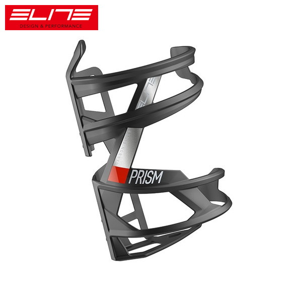 Elite エリート PRISM プリズム カーボン ケージ カーボンマット/レッド ライト 右 ボトルケージ