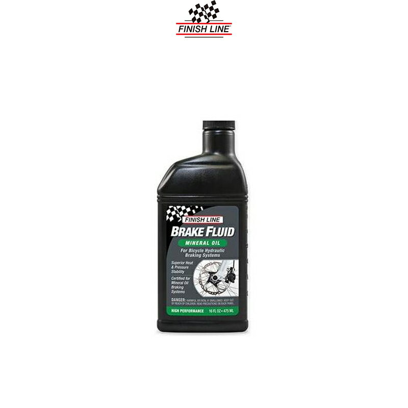 フィニッシュライン 潤滑剤 ブレーキ フルード (ミネラル オイル) 475ml ボトル