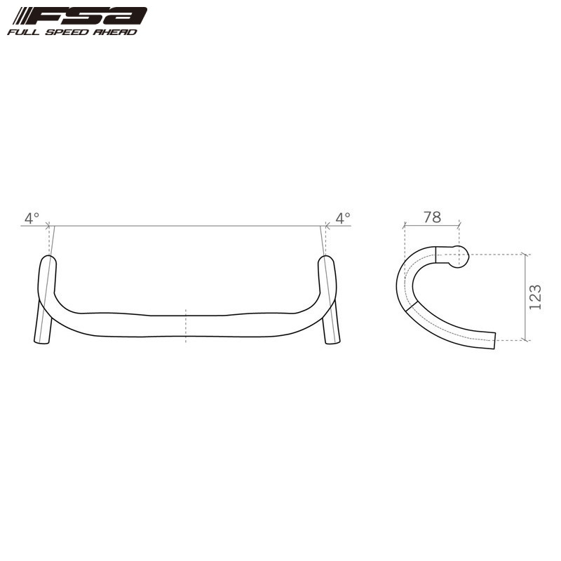 FSA エフエスエー ENERGY COMPACT HANDLEBAR ハンドル