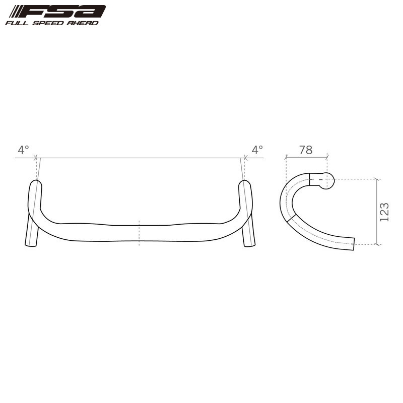FSA エフエスエー GOSSAMER COMPACT HANDLEBAR ハンドル