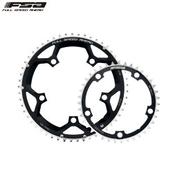 FSA エフエスエー ALLOY 2x ROAD CHAINRINGS PRO black polished 130x39T N11 チェーンリング