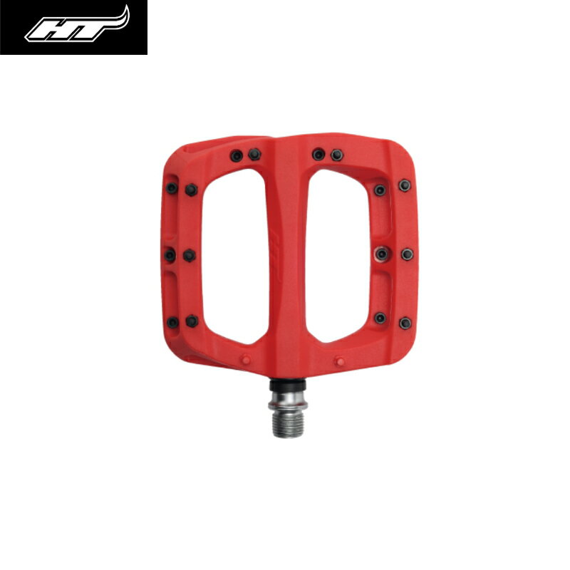 HT COMPONENTS PA03A ナイロンフラットペダル レッド ペダル