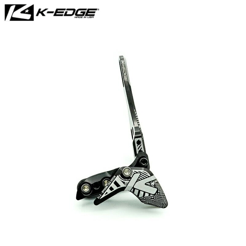 K-EDGE ケーエッジ 1X RACE W CHAIN GUIDE - WATERBOTTLE CAGE BOLT MOUNTED ブラック