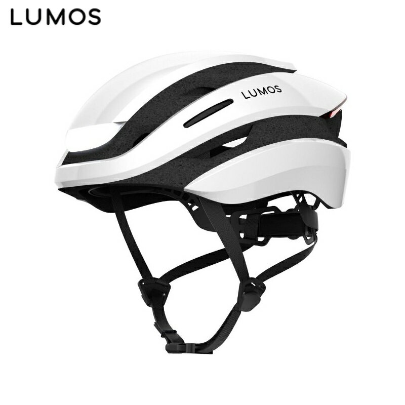 LUMOS ルーモス ULTRA ウルトラ ジェットホワイト M/L(54-61CM) ウインカー内蔵スマートヘルメット