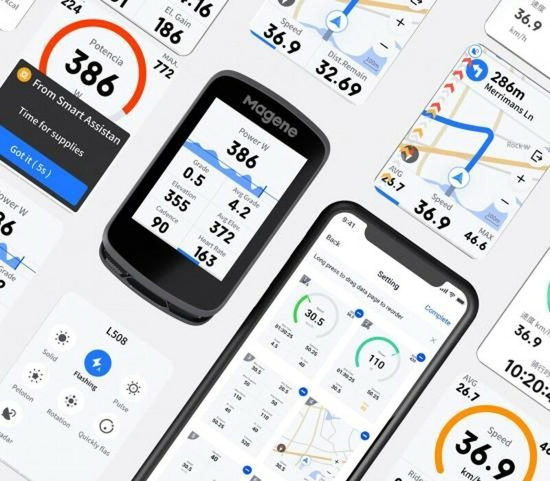 Magene マージーン C506 スマート GPS バイクコンピュータ サイクルコンピュータ
