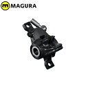MAGURA マグラ キャリパー MT4N・2ピストン・鍛造アルミ・黒・シルバーカバー・パッド付属 (1ヶ)