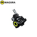 MAGURA マグラ キャリパー MT4FM/MT8SLFM用・2ピストンフラットマウント・鍛造アルミボディ・ブラック・ネオンイエローカバー・パッド付属 (1ヶ...
