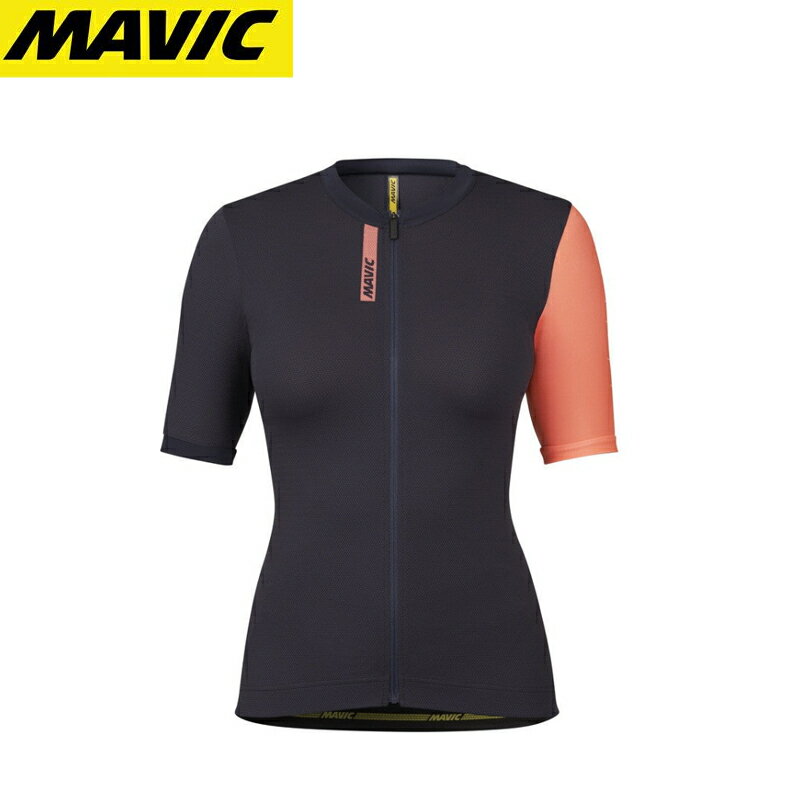 MAVIC }rbN Womens ESSENTIAL JERSEY DEEP BLUE/CORAL W[W