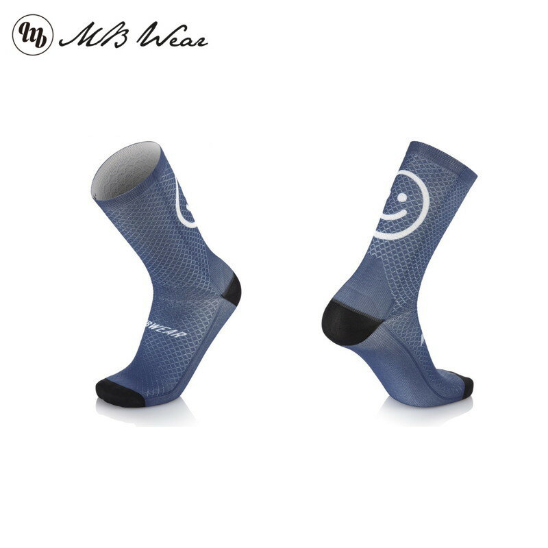 MB Wear エムビーウェア MBソックス SMILE EVO SOCKS Blue スマイル エヴォ ソックス ブルー