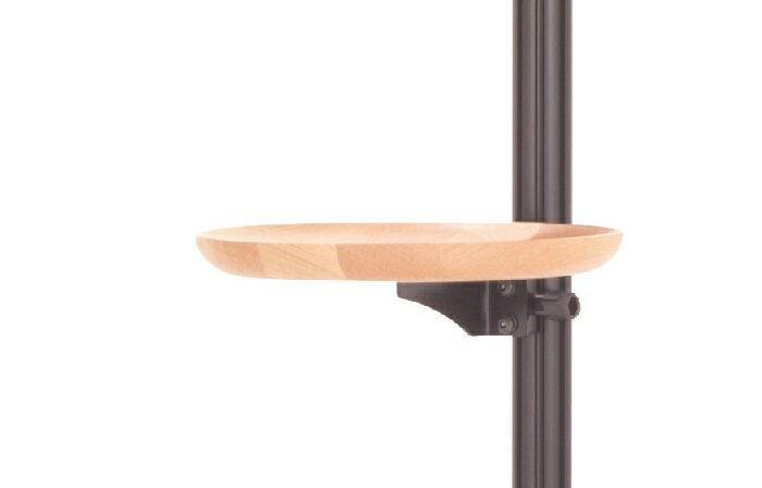 MINOURA ミノウラ 天井突っ張りタイプ 収納システム HobbyTower HH-29 木製丸皿トレイ Φ230mm 黒