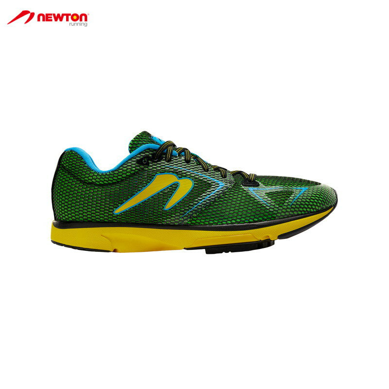 NEWTON ニュートン ディスタンスエス Distance S 12 - Forest Green/Yellow メンズ ランニングシューズ