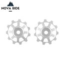 NOVA RIDE ノヴァライド 11T CERAMIC PULLEY SET SILVER プーリーセット