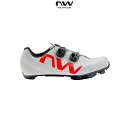 ノースウェーブ シューズ REBEL 3 LIGHT GREY RED FLUO