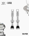 Peatys ピーティーズ Tubeless Valves Silver 42mm